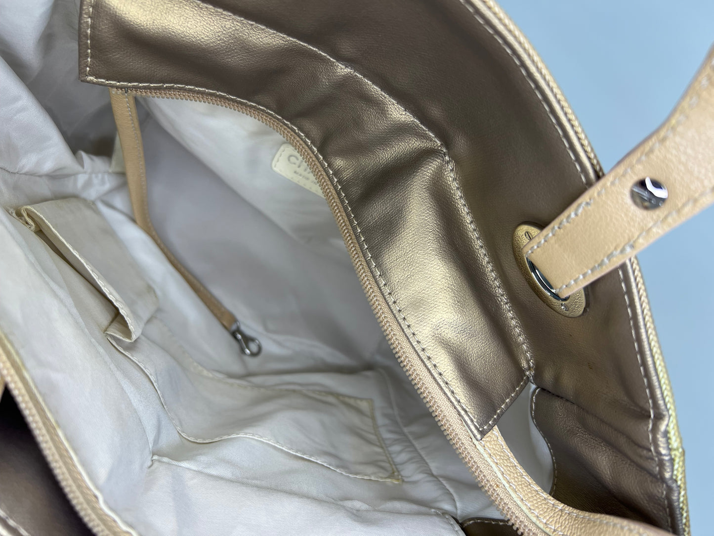 Chanel canvas handbag