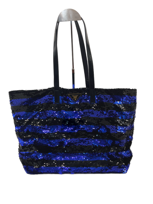 Prada sequin tote bag
